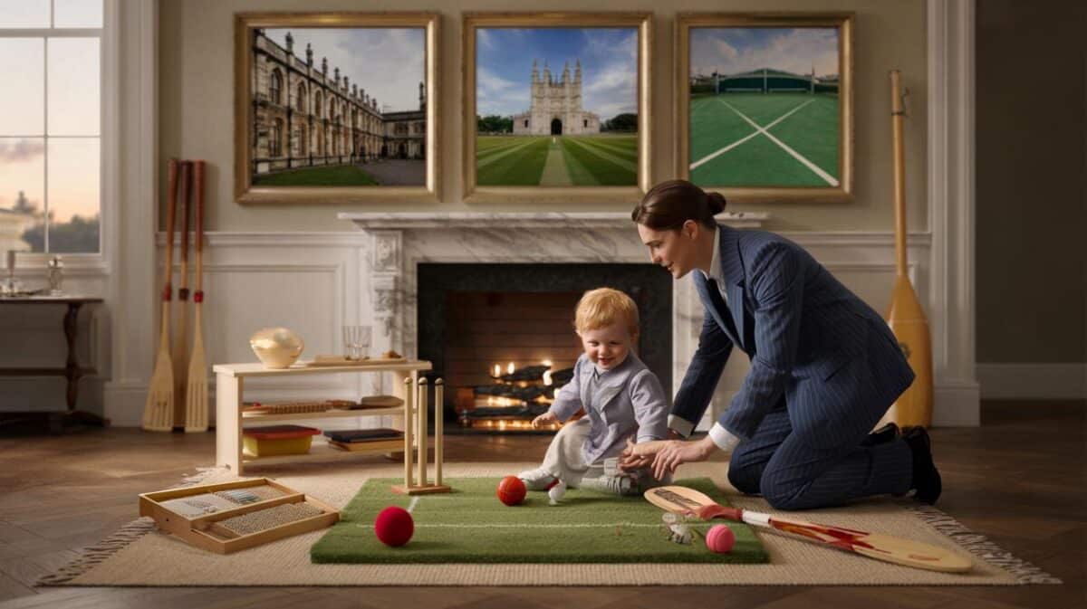 You earn £180,000 to teach a one-year-old : could you get him into Eton, Lord’s and Wimbledon?